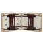214cm Rectangular Adjustable Folding Table