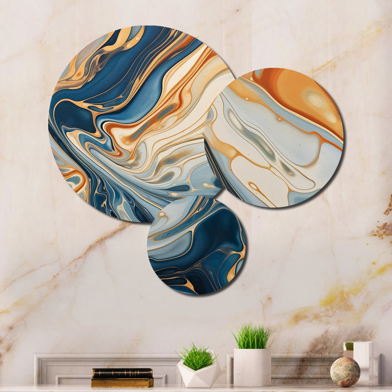 Abstract Wall Decor on Metal