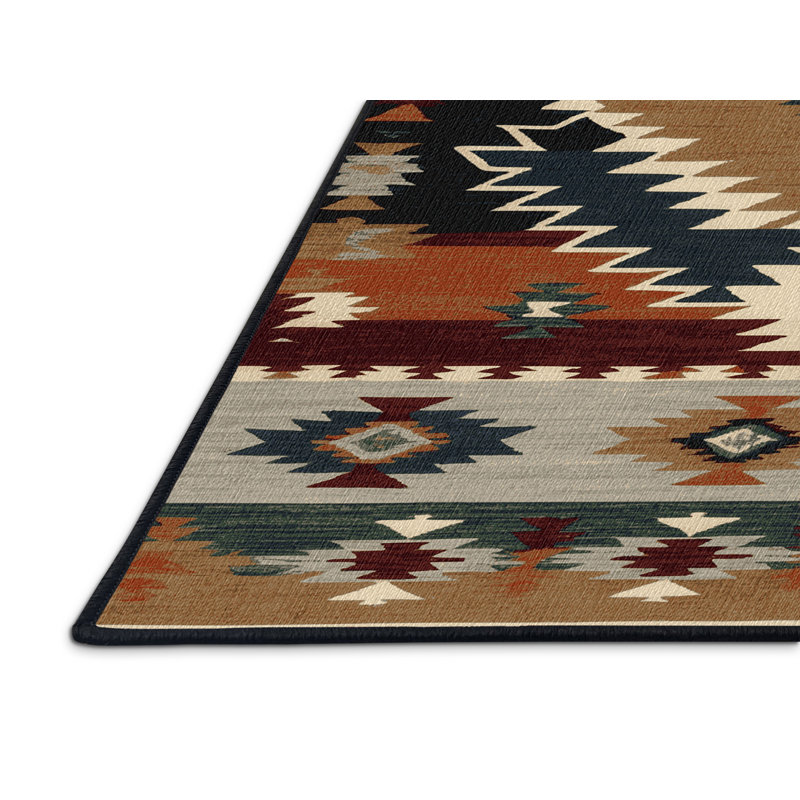 Washable Sheep Southwestern Area Rug, Rectangle 2' x 3'