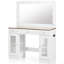 Meuble-lavabo de 43,3 po avec grand miroir et ampoules Hollywood