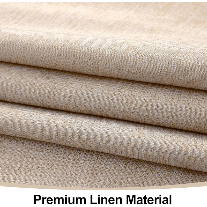 Rectangle Linen Tablecloth, Waterproof Spillproof Anti-Wrinkle Burlap Table Clot, Linen