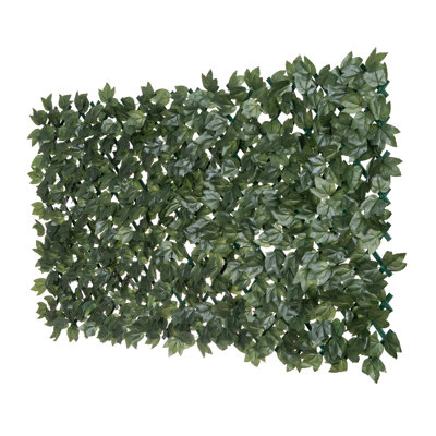 Green Pvc Expandable Trellis 36"x72" Ivy Leaf