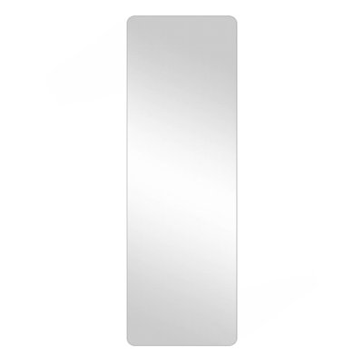 56 "x 15" Miroir de coin rond complet pour le salon, la chambre à coucher, le vestiaire mural, le trou et le trou de suspension