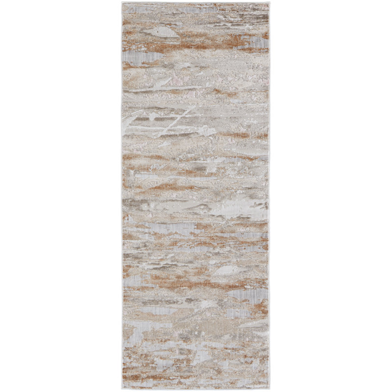 Tapis en laine tissé à la machine Riaria, Tapis de couloir 3 pi x 8 pi