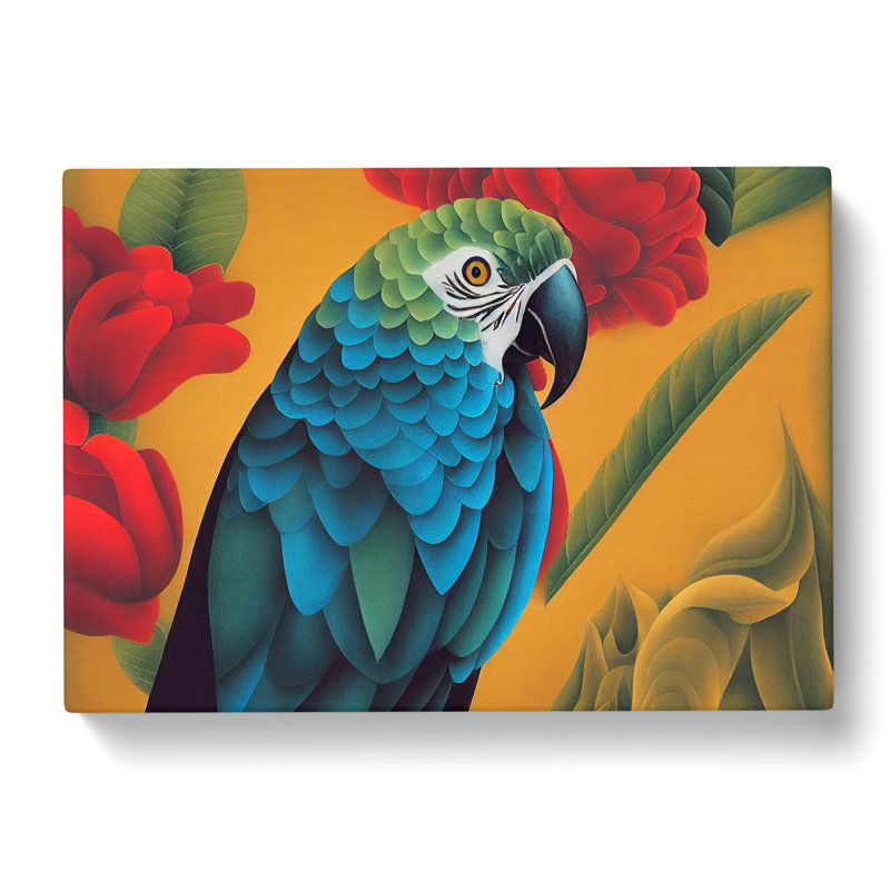 Adorable Parrot - Wrapped Canvas, 35cm H x 50cm W x 3cm D