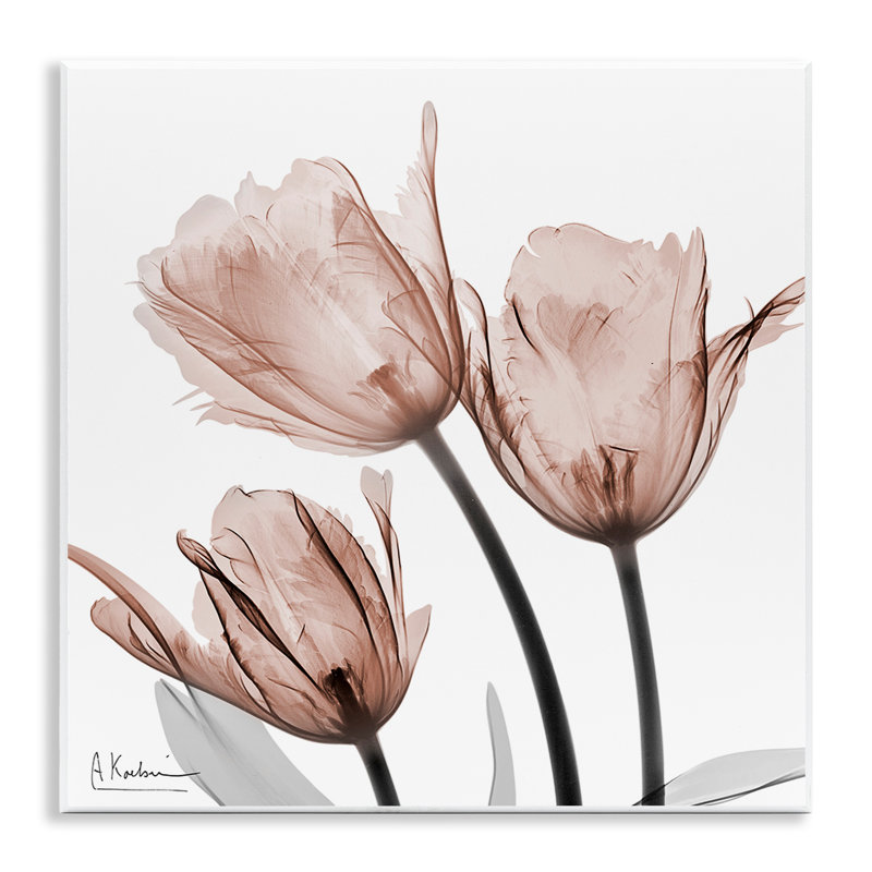 «Mocha Tulips Trio», art mural par Albert Koetsier
