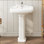 Lavabo de salle de bain GarveeHome Classic Square - Céramique blanche