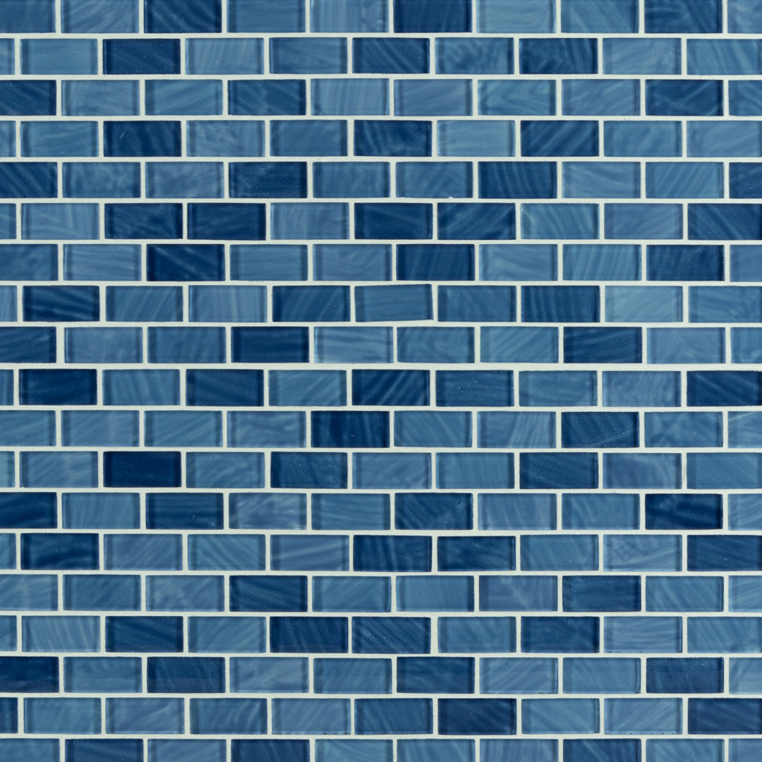 Impressions 1" x 2" Straight Edge Glass Mosaic Tile WS Tiles® 