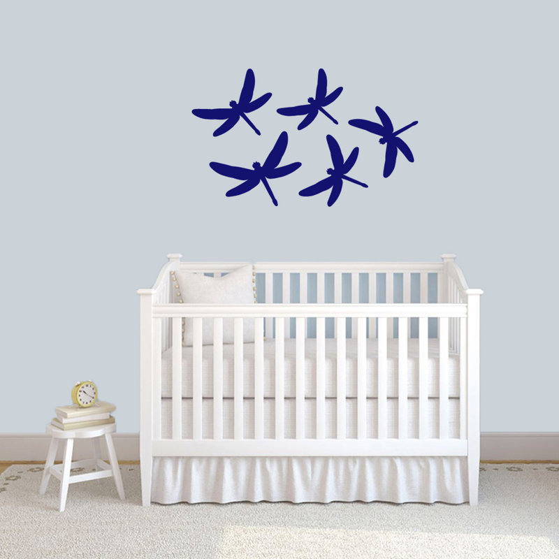 Décalcomanie murale libellules, Bleu marine