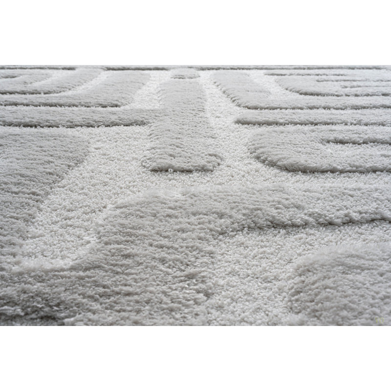 Tapis en polyester recyclé Lillian, Rectangle 5 pi 3 po x 7 pi 6 po