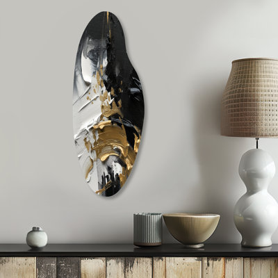 Elvin - Abstract Curved Shape Asymmetric Metal Wall Art