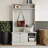 Hall Tree with Storage Cabinet-1916222683