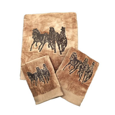 Ensemble de serviettes 3 pièces 100% coton