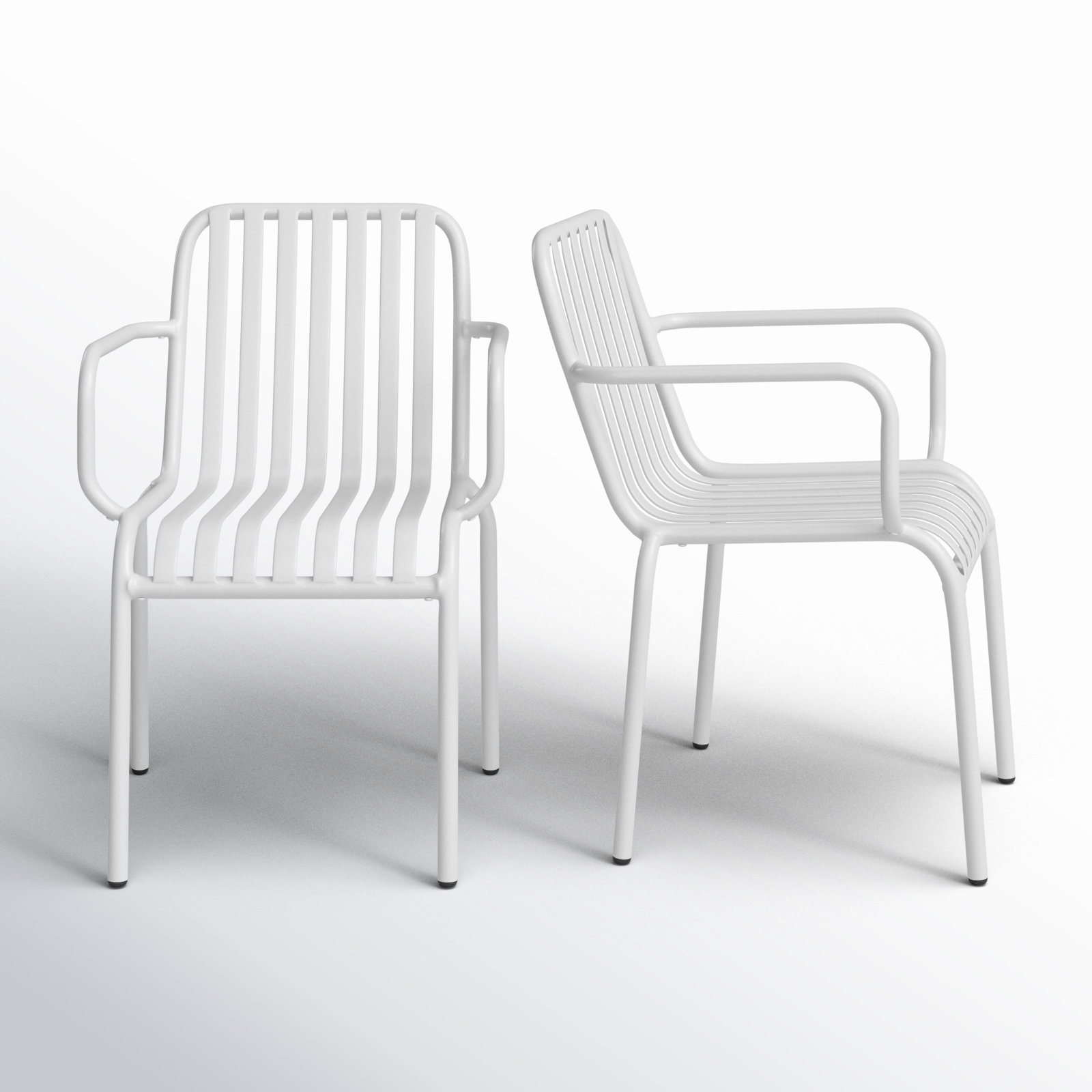 Abra Patio Dinning Chair, White