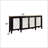 Antique Black Finish Console Cabinet