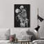 «Skeleton Kiss», gothique Moody foncé, œuvre d'art moderne, décor-101165685-101165682