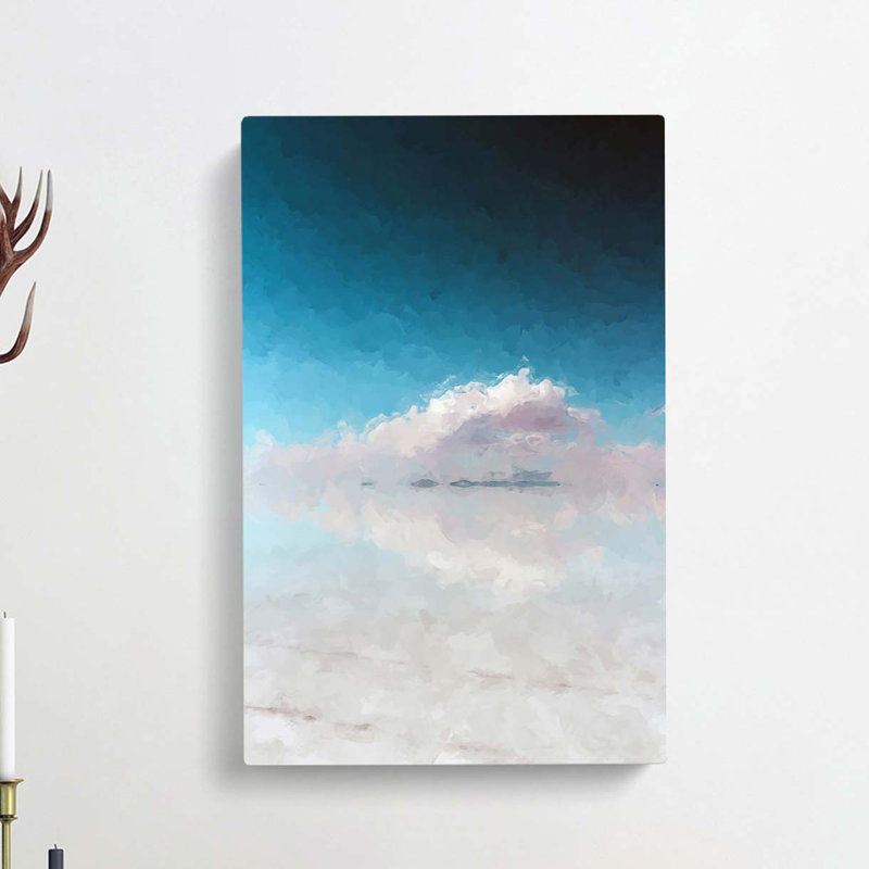 Salar De Uyuni Salt Flat In Bolivia Abstract Art - Wrapped Canvas, 76cm H x 50cm W x 3cm D