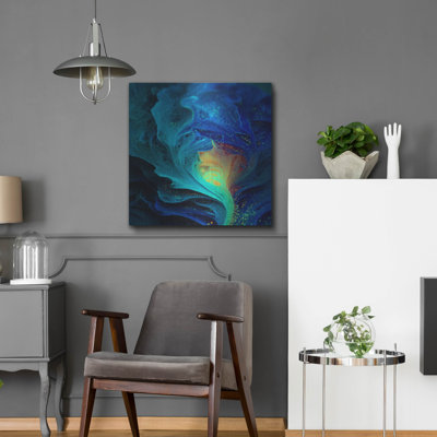  'Magestic Storm' by Ann Klee Metal Wall Art, 24" x 24"