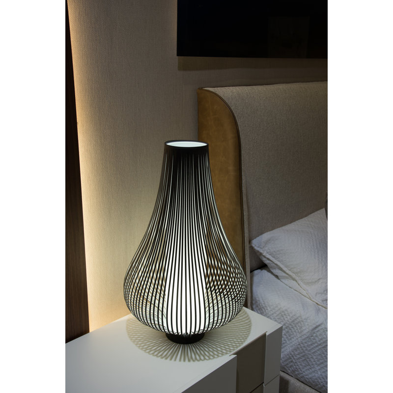 Blossom Table Lamp, Dark Gray, 28" H x 20" W x 20" D