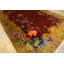 Grand tapis art déco chinois de couleur rouge antique long et étroit