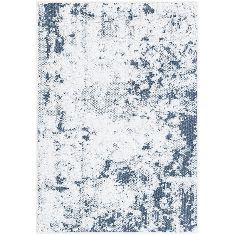 Cotton Abstract Indoor Rug, Rectangle 2'3" x 3'1"