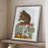 Red Squirrel On Mushroom Framed Print - Solid Wood-1874468138