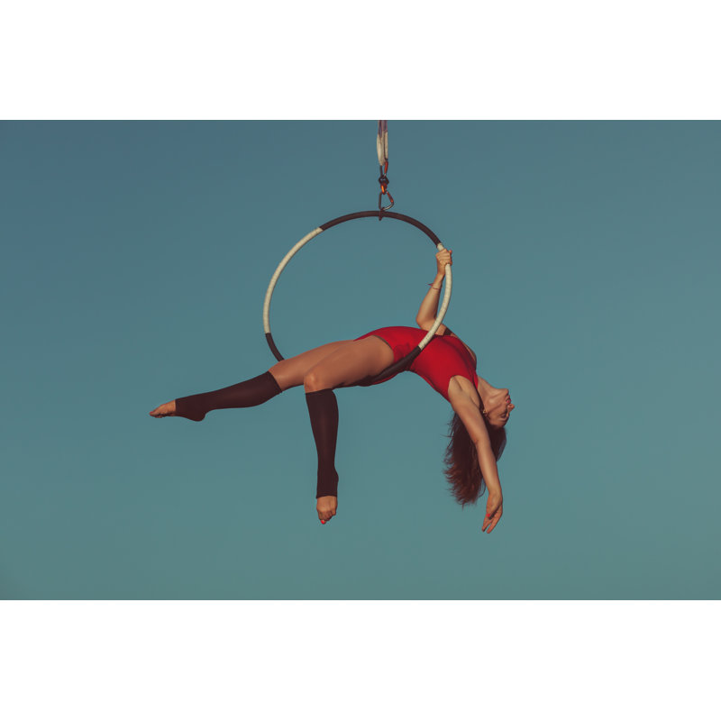 Woman Aerial Acrobat - Wrapped Canvas Print, 81cm H x 122cm W x 3.8cm D