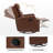 Rudisill Transitional Genuine Leather Swivel Rocker Manual Recliner(Set of 2)-80918679