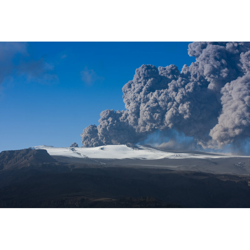Burriss Eyjafjallajokull Eruption - Wrapped Canvas Print, 61cm H x 91cm W x 3.8cm D