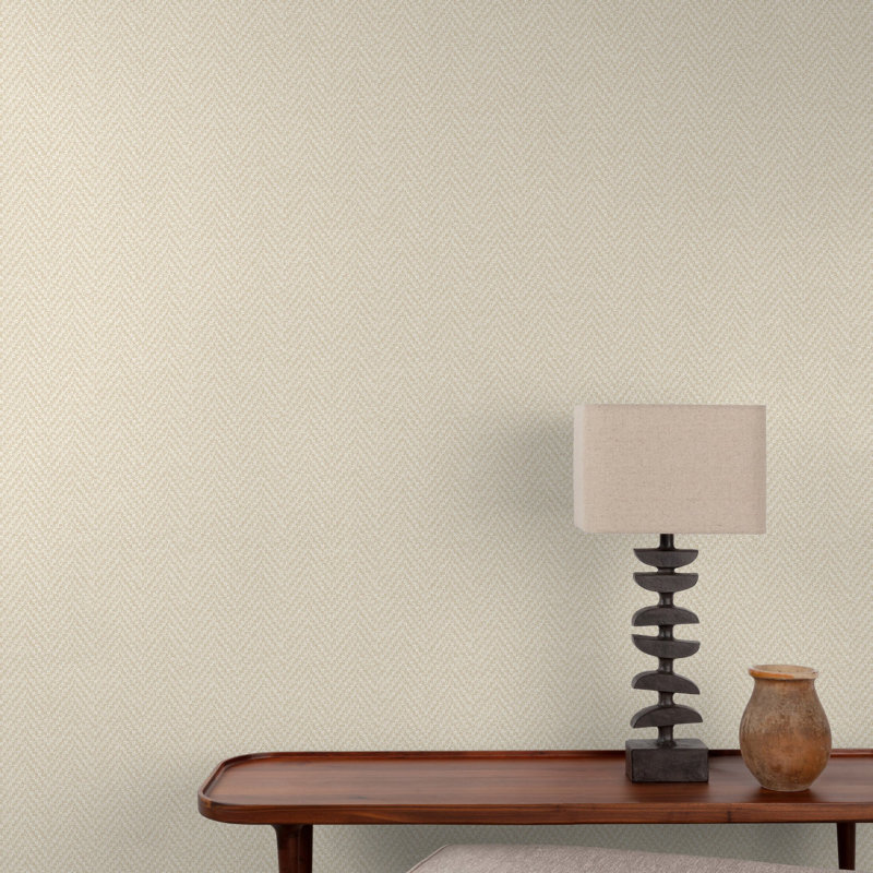 Structured Walls Collection Natural Weave Wallpaper Roll, Beige