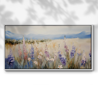 Série paysage - Cxxiii - Toile tendue avec châssis encadré - Prêt à être accroché