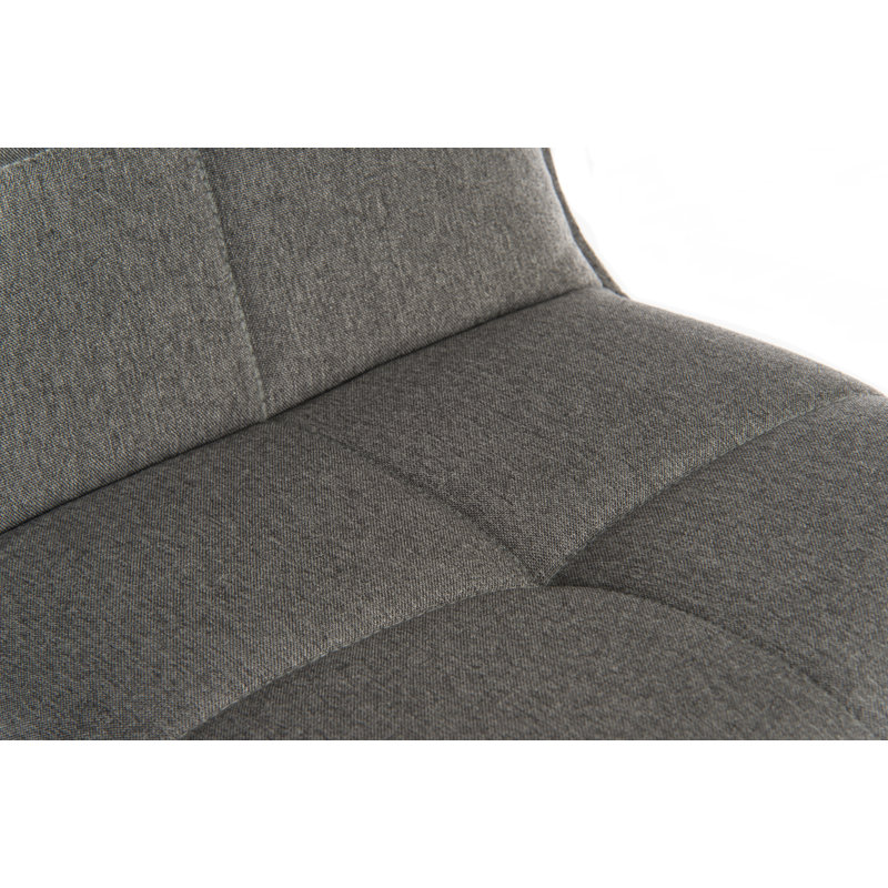 Jerri Swivel Upholstered Bar Stool with Solid Wood Frame, Brown/Grey