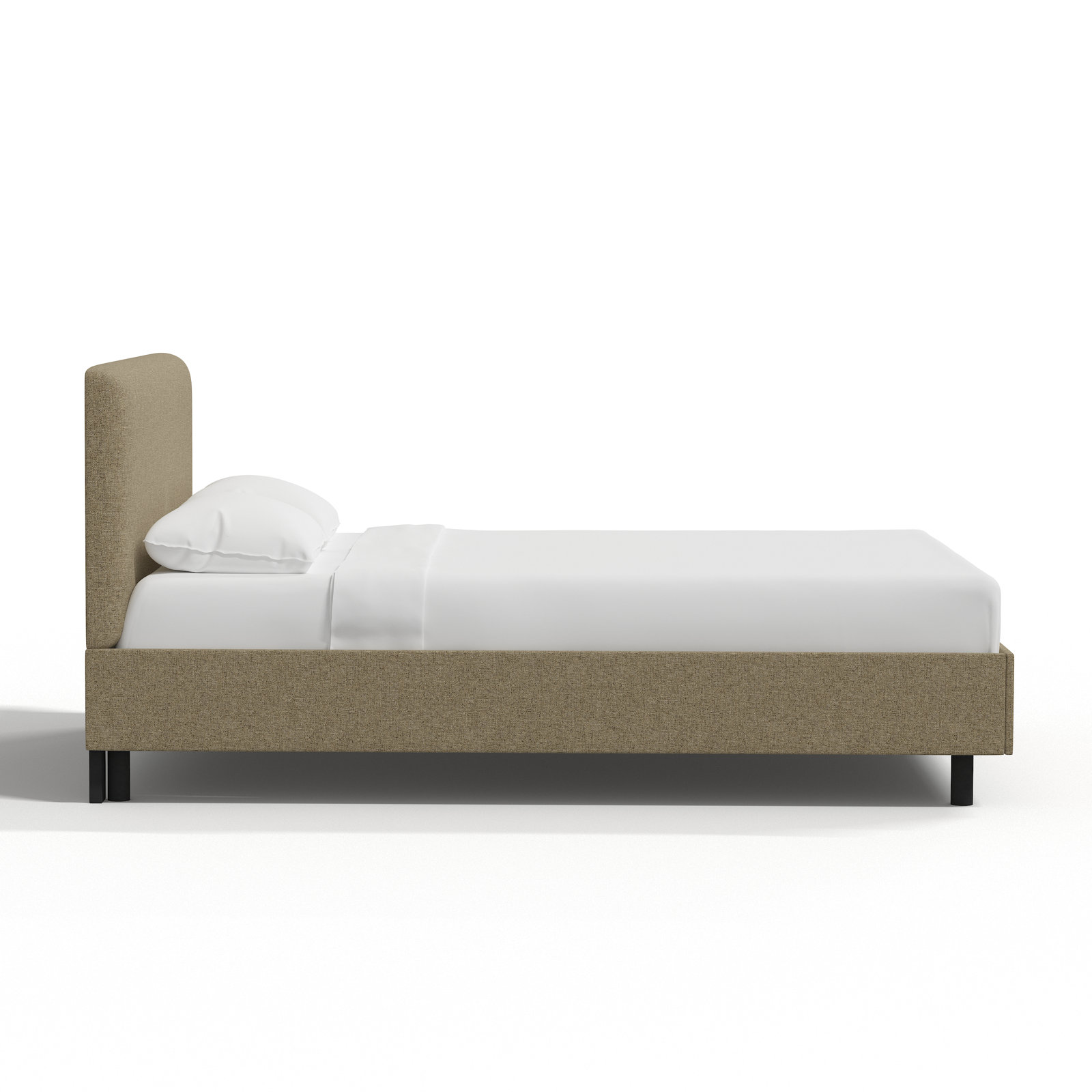 Pyburn Platform Bed, King, Zuma Natural Textured Linen