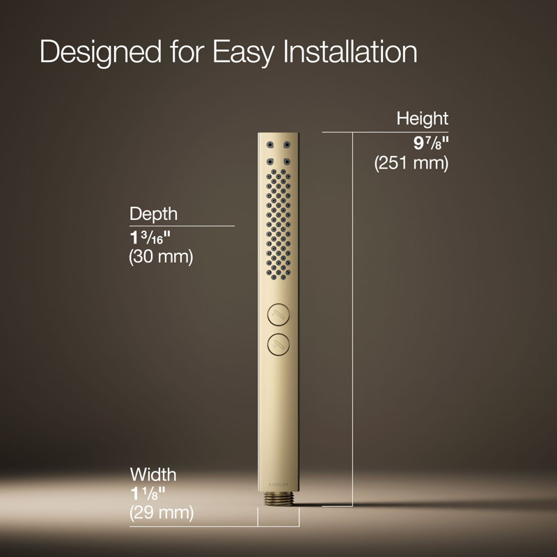 Shift+ Square Square Two-Function Handshower 2.5 Gpm