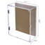 25.4cm X 30.48cm Acrylic Shadow Box with Frame in Brown/Clear