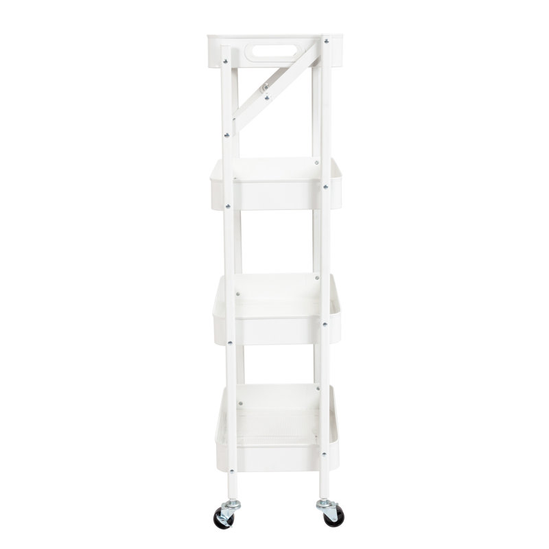 Origami 4 Tier Foldable Rolling Cart
