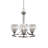 Bookham Paramount 3 Light Uplight Chandelier With 6" Ribbed Glass-1744646075-1724567233