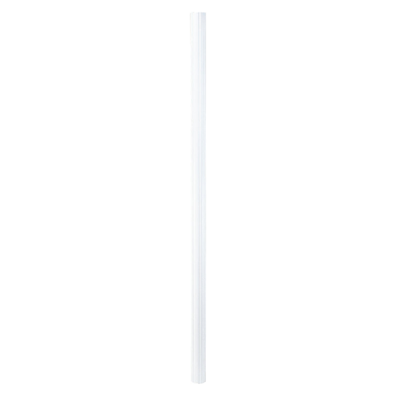 Poteau de 84" à enfouissement direct, Blanc texturé