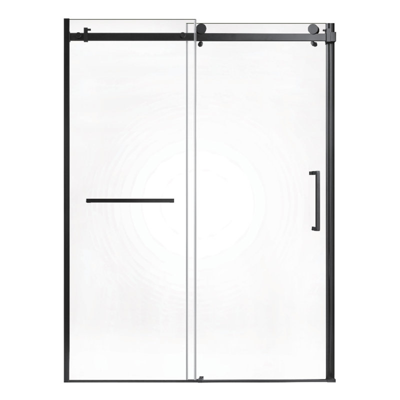 Kingston Brass Prato 60" L X 76" H Right Handed Showe Door, Matte Black