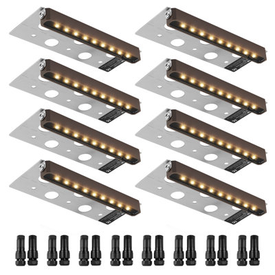 Matte Black Integrated LED Aluminium Pathway Light Pack