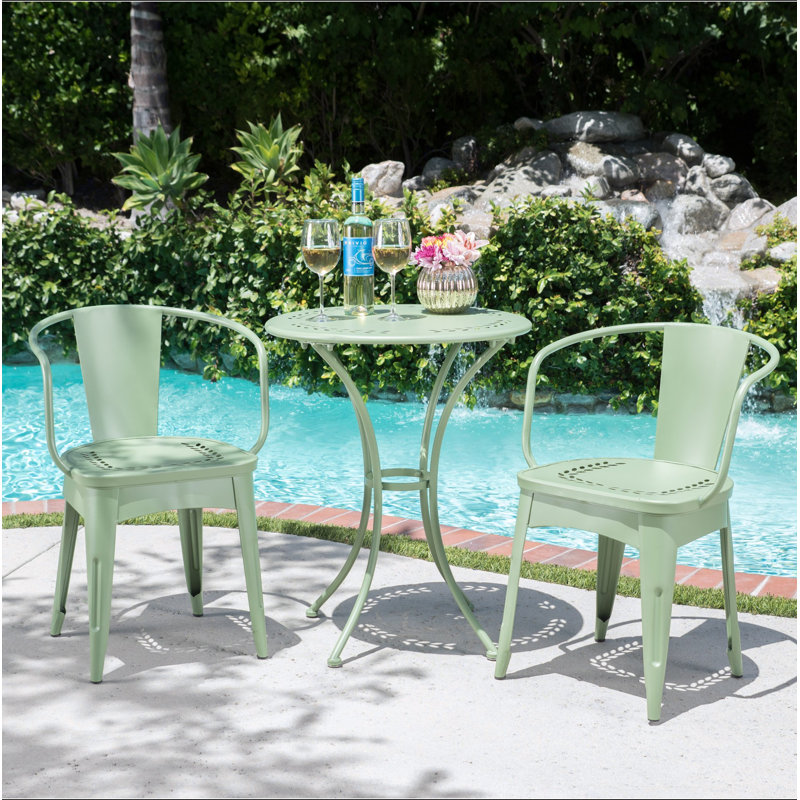 ENSEMBLE MÉTAL 3 PCS LOURDES, Vert