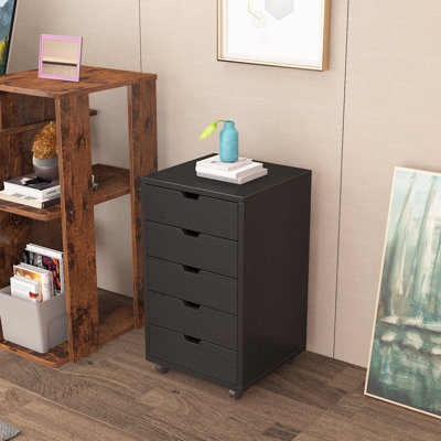 5-drawer roller storage cabinet - Multi-functional office and household file and clutter organizer