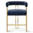 Rienna 25" Upholstered Gold Chenille Solid Back Counter Stool-1512341783
