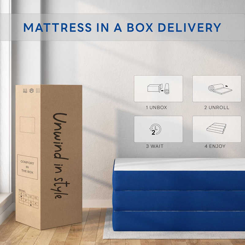 Carrasco 3'' Plush Gel Memory Foam Mattress, Twin