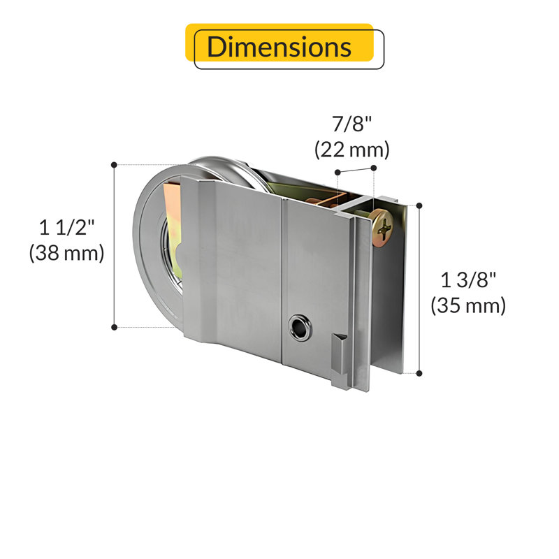 Type de roue en acier inoxydable avec roulement de précision Brixwell 9-257spb