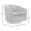 Fauteuil demi-tonneau pivotant Bennett (ensemble de 2)-1037113309