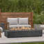 La Valle 72" Rectangle Propane Fire Table-357266732