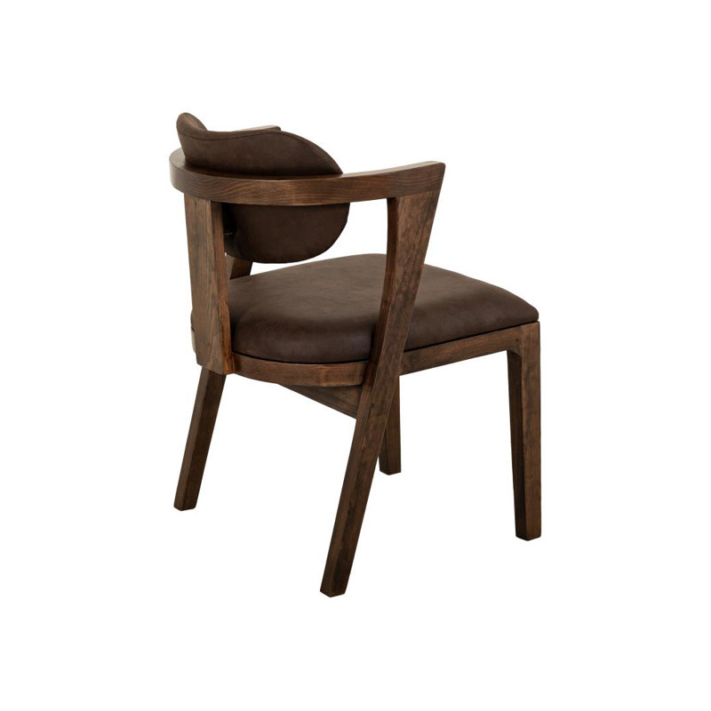Chaise rembourrée, Brun