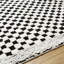 Tapis en polyester tissé à la machine noir / crème Aryas-1993166928