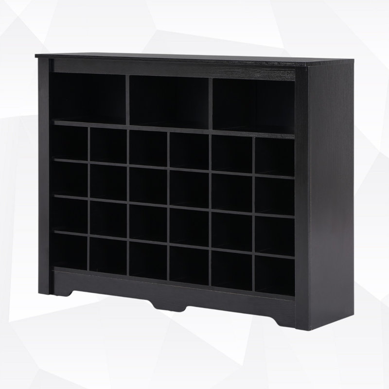 30 Pairs Shoe Storage Cabinet, Black